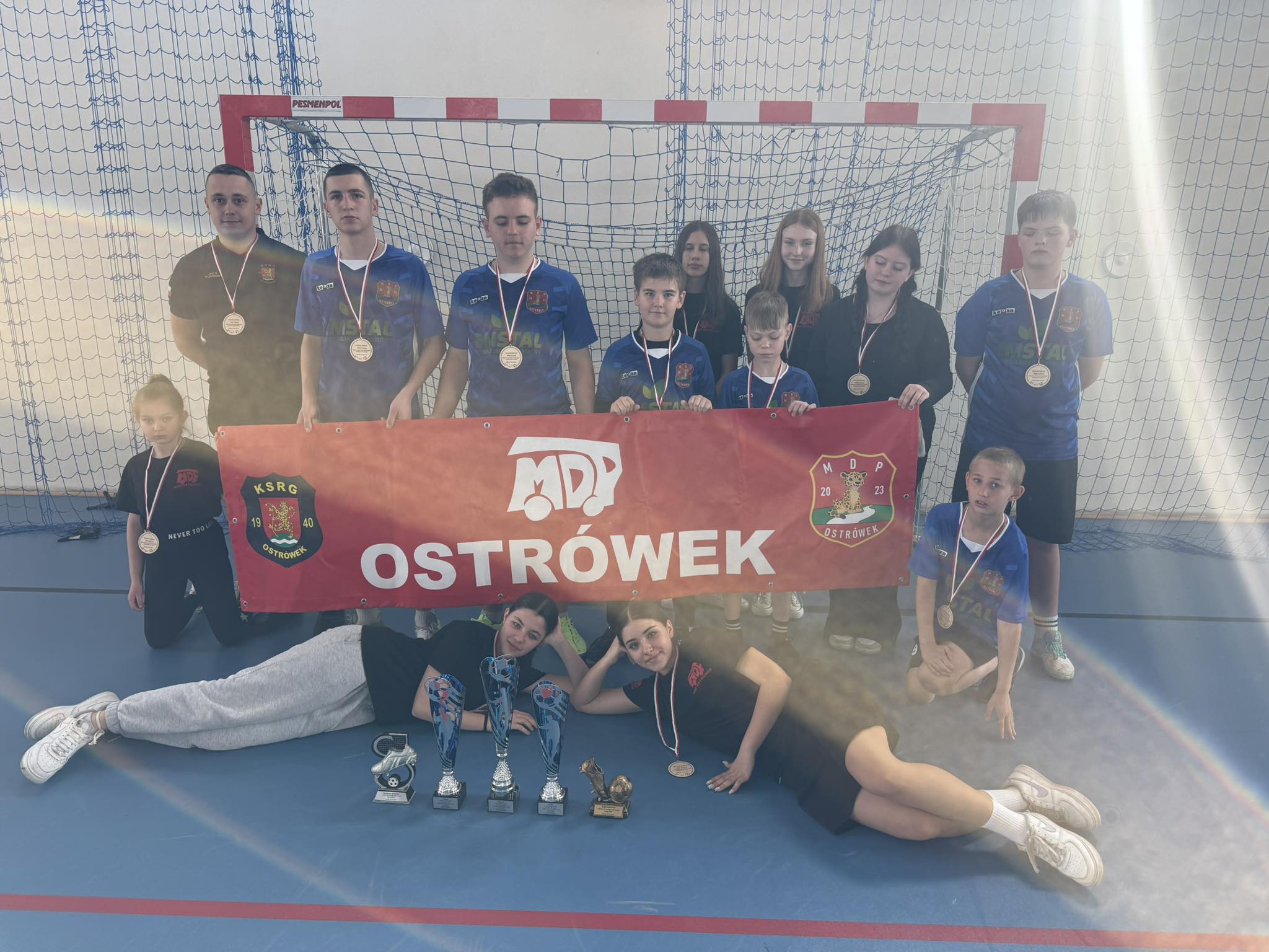 Halowy Turniej Piłki Nożnej drużyn MDP o Puchar Wójta Gminy Milanów i Gminy Jabłoń