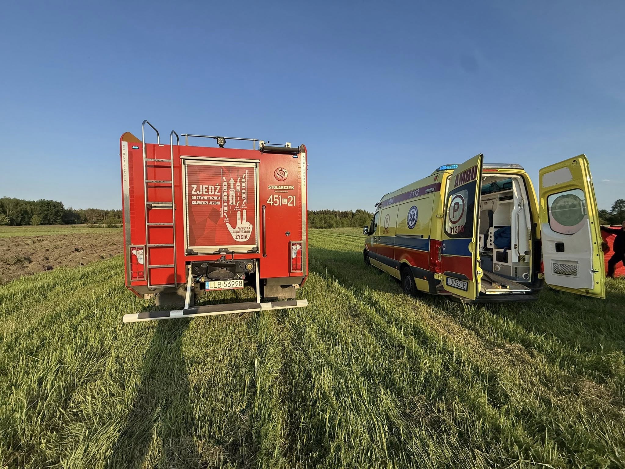 Wypadek podczas prac rolnych