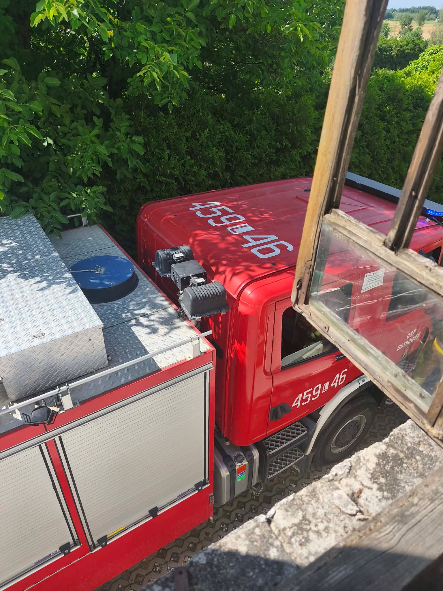 Pożar sadzy w kominie